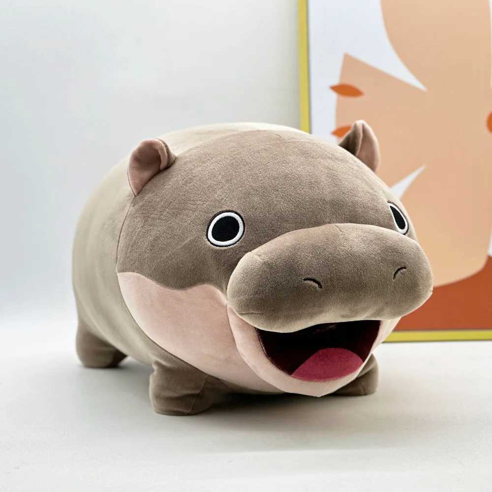 Moo Deng Plush Cute Cartoon Hippo Plushies Soft Stuffed Animal Hug Pillow Back Cushion Kids Toy Girl Boy Gift J251020
