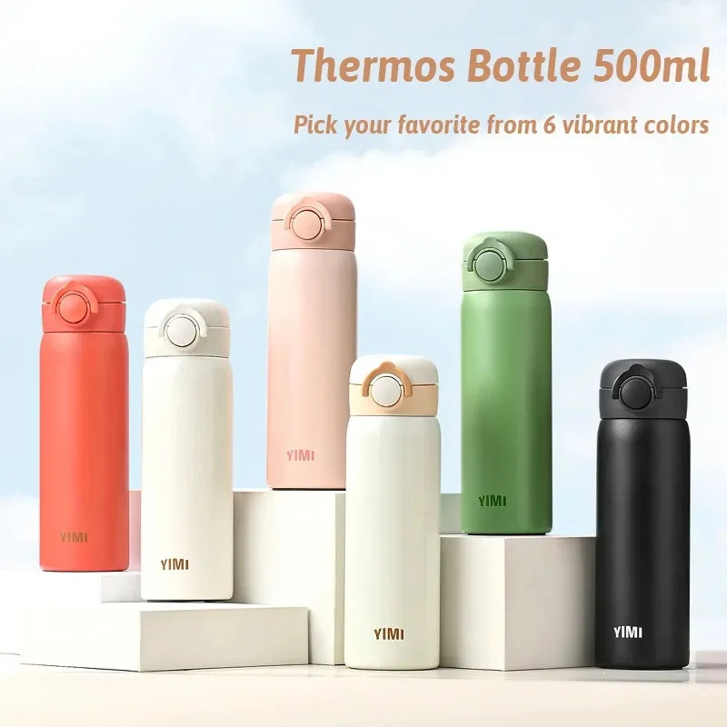 500ML Thermos Bottle Vacuum Flasks Tumbler 316 Stainless Steel Thermal Water Keep And Cold Insulated Cup Drinkware 251020 W260226