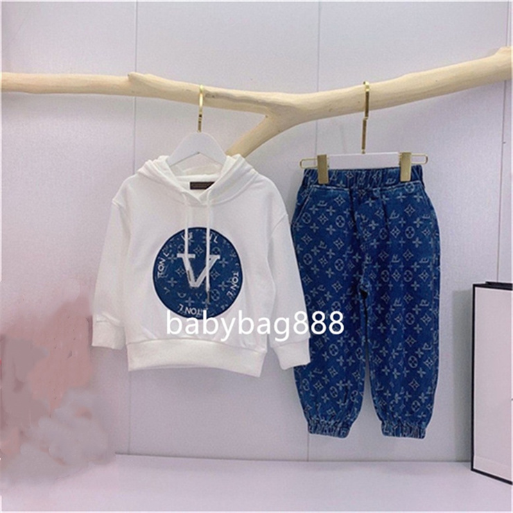 kids clothing sets fashionable brand children's suits in two pieces winter and autumn girls and boys clothes baby children's cotton coats children's sports sets D15