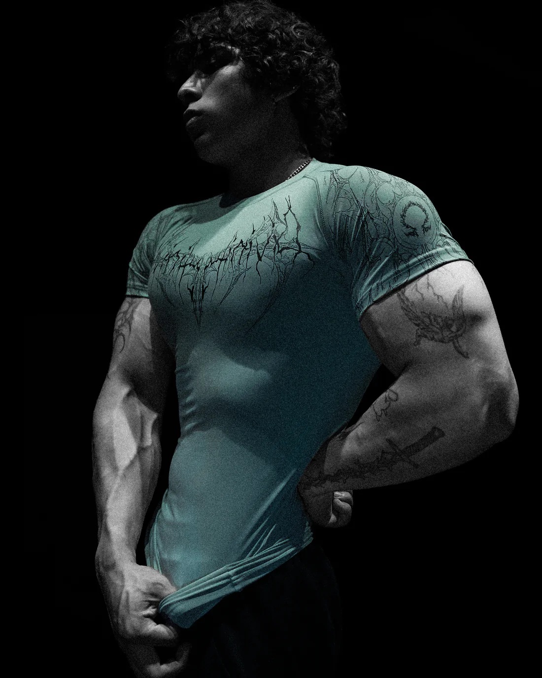 Breathedivinity New Venom Quick Dry Stretch Compression Short Sleeve Shirt Athletic Workout Top for Men & Women