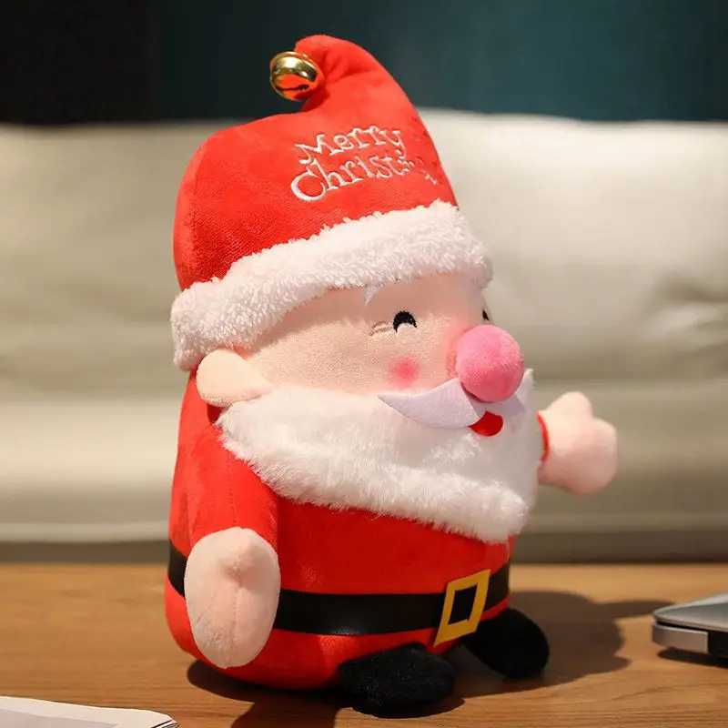 22CM Lovely Santa Claus Elk Plush Toys Stuffed Animal Doll Christmas Gifts For Home Decoration High Quality J251020