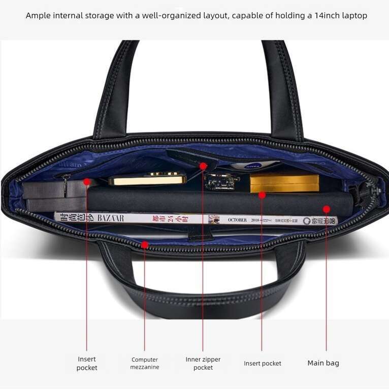 Luxury bag Briefcase Business Commuter Handheld Large Capacity Travel Outdoor Laptop Bag Men s Style