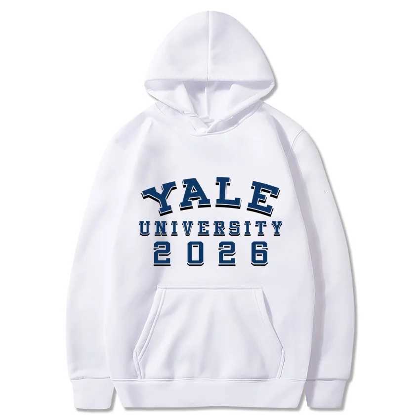Yale University School Uniform for Autumn and Winter Classic Solid Color Hoodie Daily Casual Fashion Long Sleeve Warm Hoodie W251020
