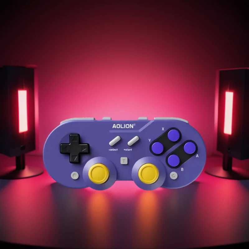 Aolion Q10 Wireless Retro Mini Game Controller Joypad Hall Effect Joystick For Nintend Switch Gamepad For PC Windows For Switch J251120