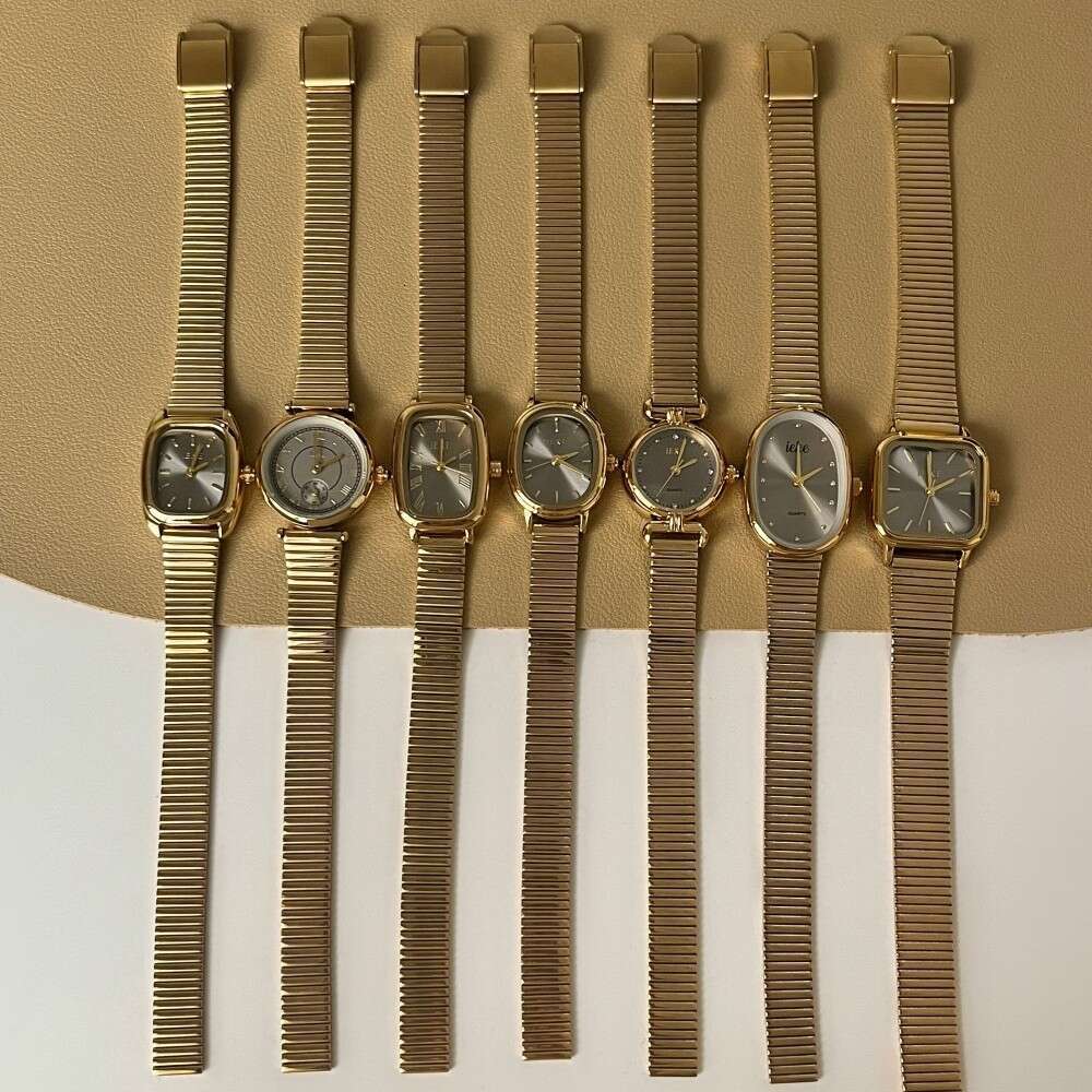 Designer gold Bracelet Watch Design for Women Student Junior Senior Niche High-end Elegant Wristwatch Live Streaming - view 3
