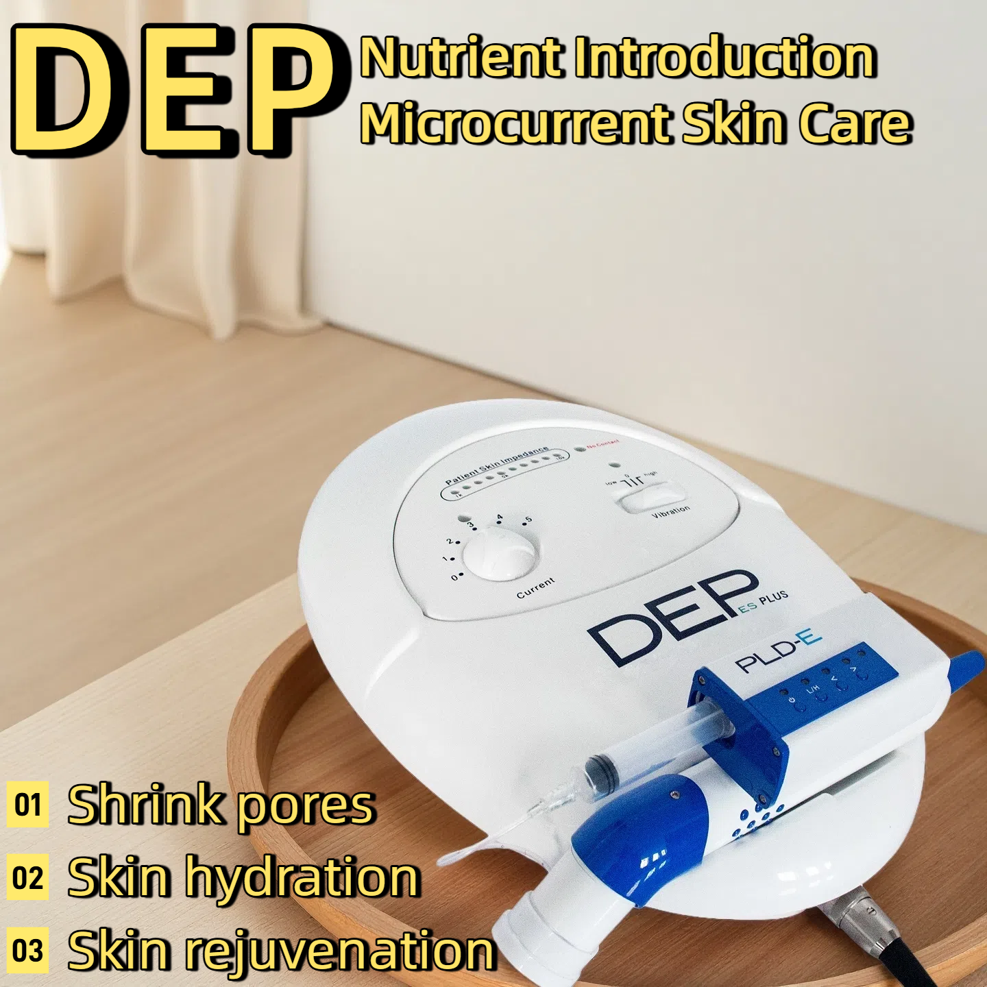DEP Electronic Skin Penetration Instrument - Microcurrent Nutrition Delivery Device for Hydrating & Brightening Dull Skin