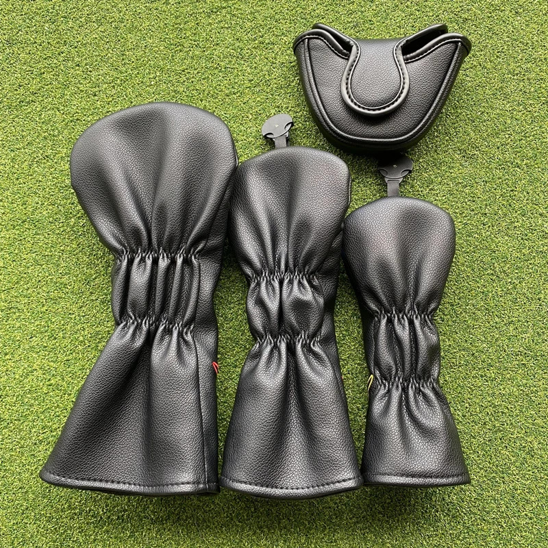 Surfing Mage Golf Club 1 3 5 Wood Headcovers Driver Fairway Woods Cover PU Leather High quality Putter Head Covers 251020