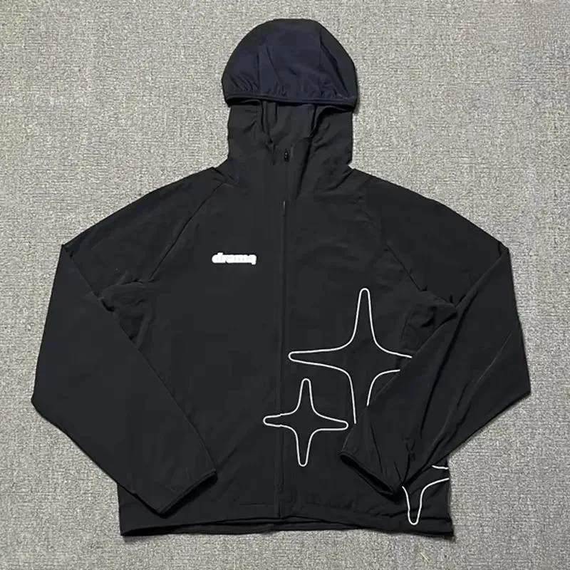 Men's Hoodies High Street Trendy Drama Call Hooded Sweatshirt Casual Embroidery Quality Designer Hoodie Jacket Tracksuit Men Polo Veste Coat Big 