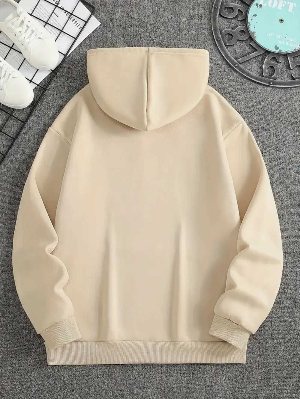 2025 Fashion Mens Autumn Letter Printed Micro Elastic Comfortable Hoodie Outdoor Urban Casual Top W251020