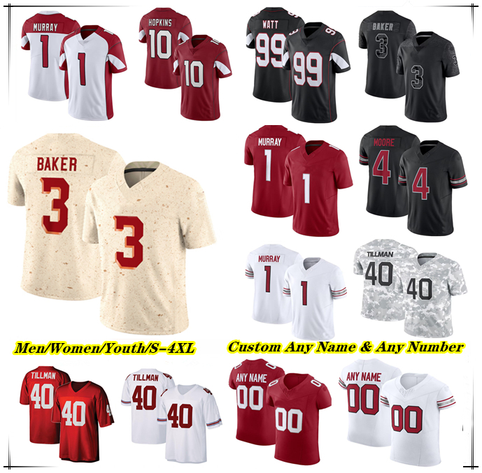 Kyler Murray Trey McBride Football Jersey Marvin Harrison Jr Benson James Conner Elijah Higgins Calais Campbell Mack Wilson Sr. Budda Baker Greg