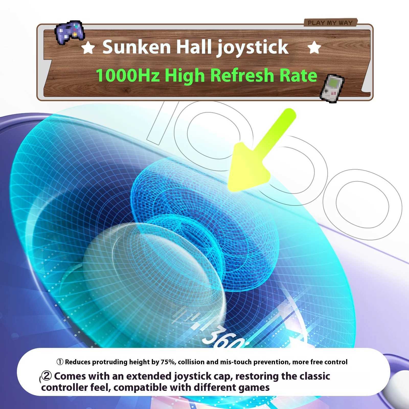 IINE Game Controller Retro Pocket Gamepad With 1000Hz Hall Joystick Portable Mini Streaming Simulator For Switch2SwitchLite J251120