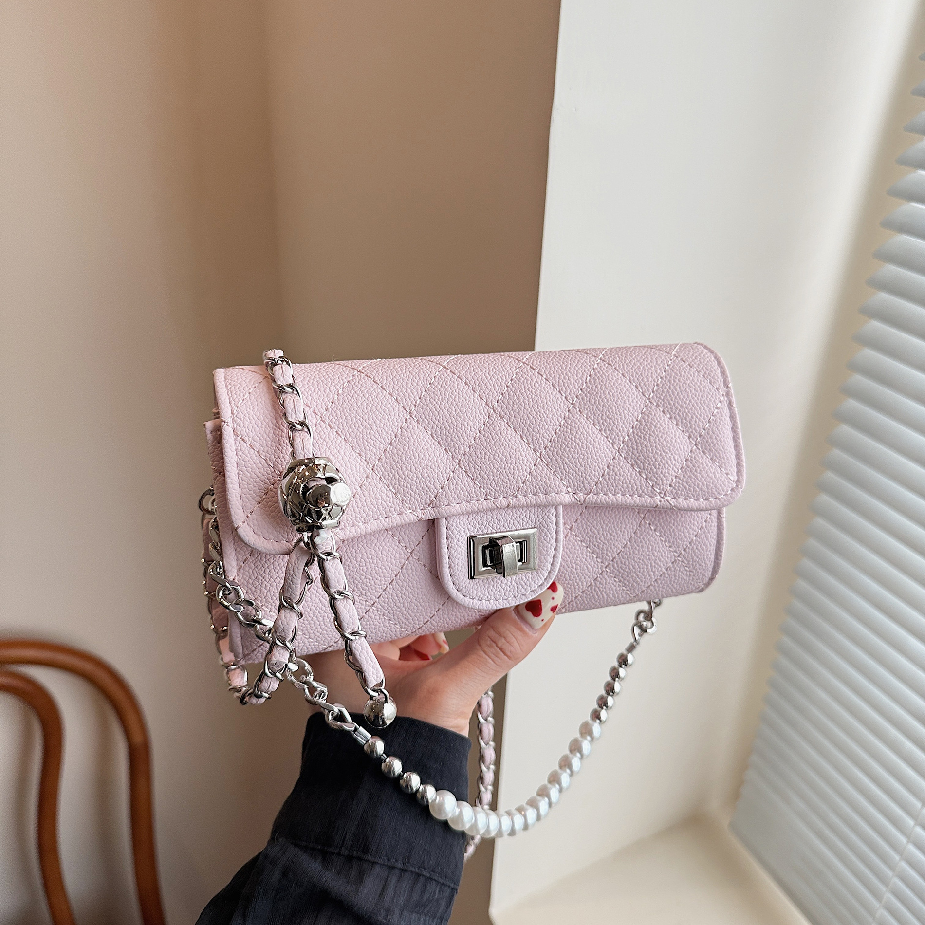 Luxury Brand Designer Bag Solid Color Underarm Bag For Women 2025 New Trendy Fashionable Single Shoulder Bag Casual Chain Crossbody Bag