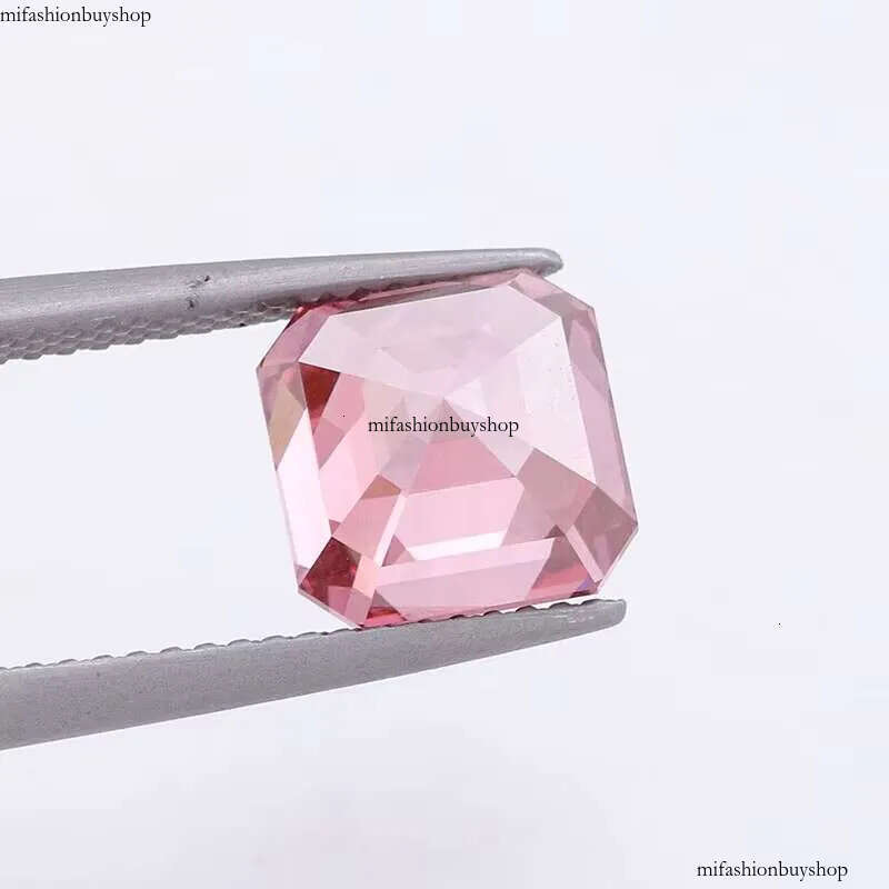 Asscher Cut 4.03carat Hpht Cvd Fancy Pink Lab Grown Loose Dias Synthetic Dia Factory Wholesale