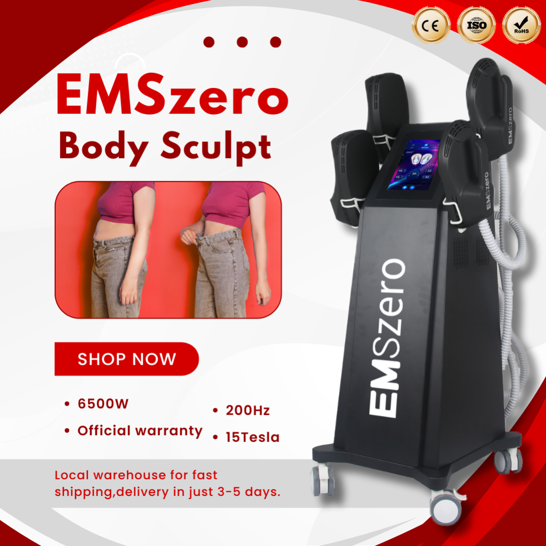 EMS RF Electrical Muscle Stimulation System 6500W Professional EMSzero Device for Body Slimming and Muscle Strength Support