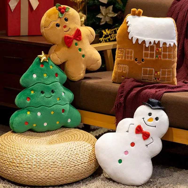 Gingerbread Man Christmas Plus Toy Gingerbread Toys Snowman Doll Christmas Stuffed Animals Christmas Gingerbread Men For Tree J251020