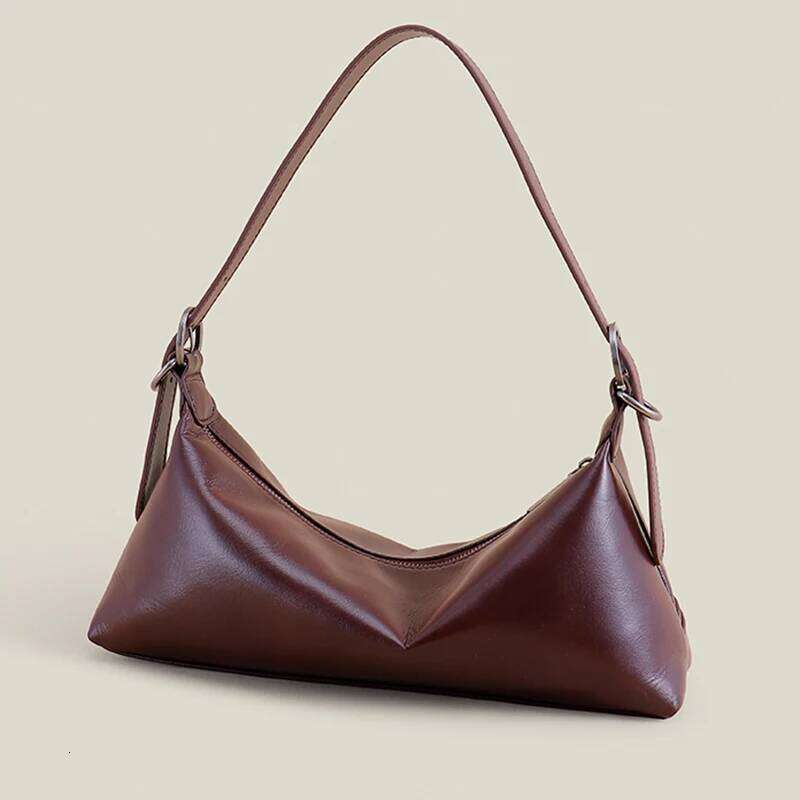 Top Layer Cowhide Handbag New Niche Design Genuine Leather Commuter Crossbody Fashion Vintage Women Armpit Shoulder Bag Suotong251020 Suotong1020