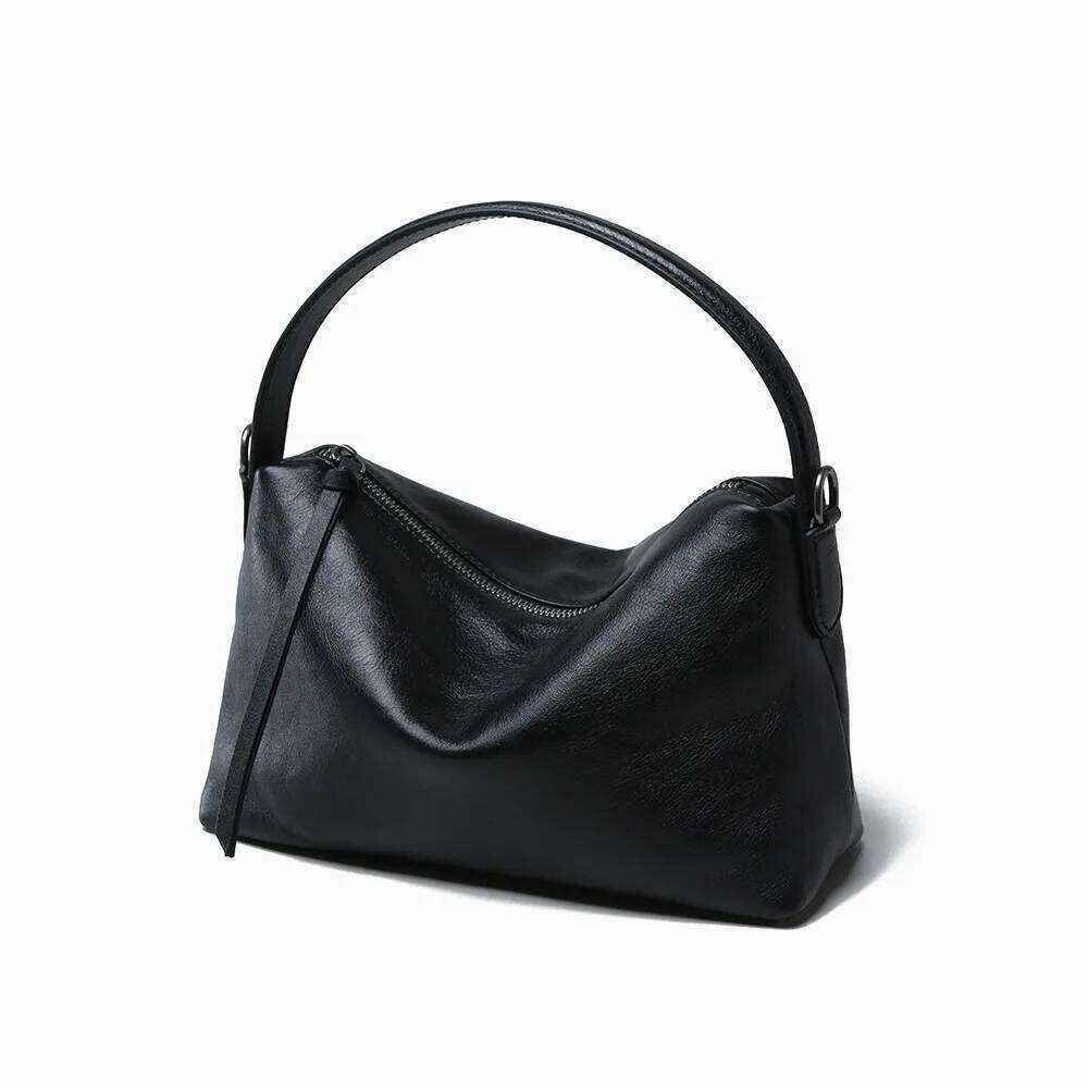 Retro Lazy And Trendy Layer Cowhide Pillow Niche Design, Commuting Minimalist Armpit Bag, High-End Handbag For Women Suotong251020 Suotong1020