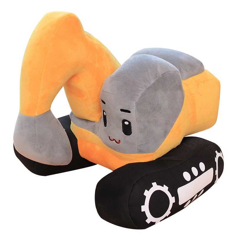 New 2638cm Creative Excavator Plush Toys Stuffed Soft Machine Plush Pillow Kawaii Home Decorative Boys Kids Birthday Gifts J251020