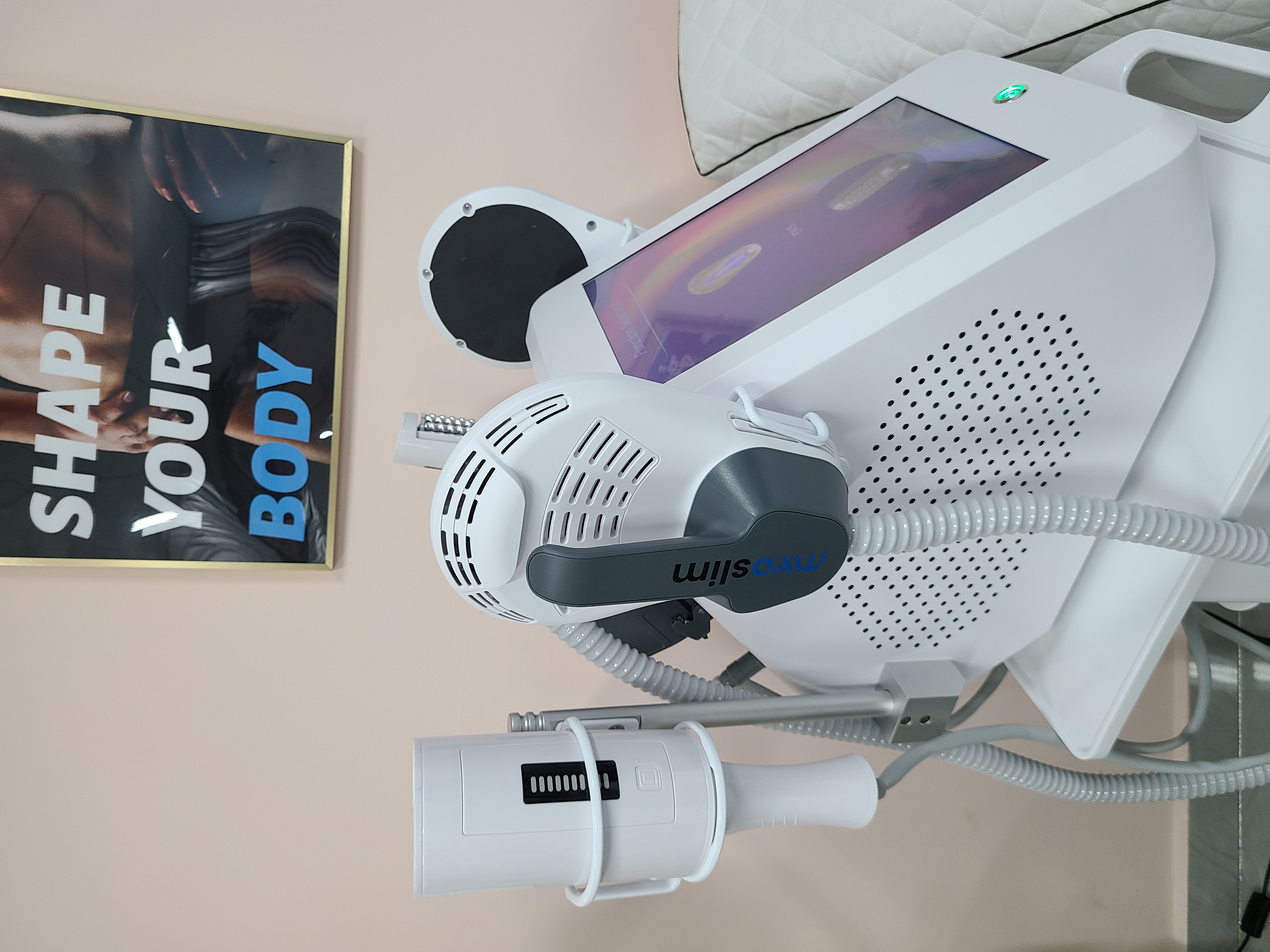 MYOSLIM EMS Body Contouring Roller Machine 360° Rotation Fat Burning Non-Invasive Sculpting Tighten Skin Beauty Salon Slimming Equipment