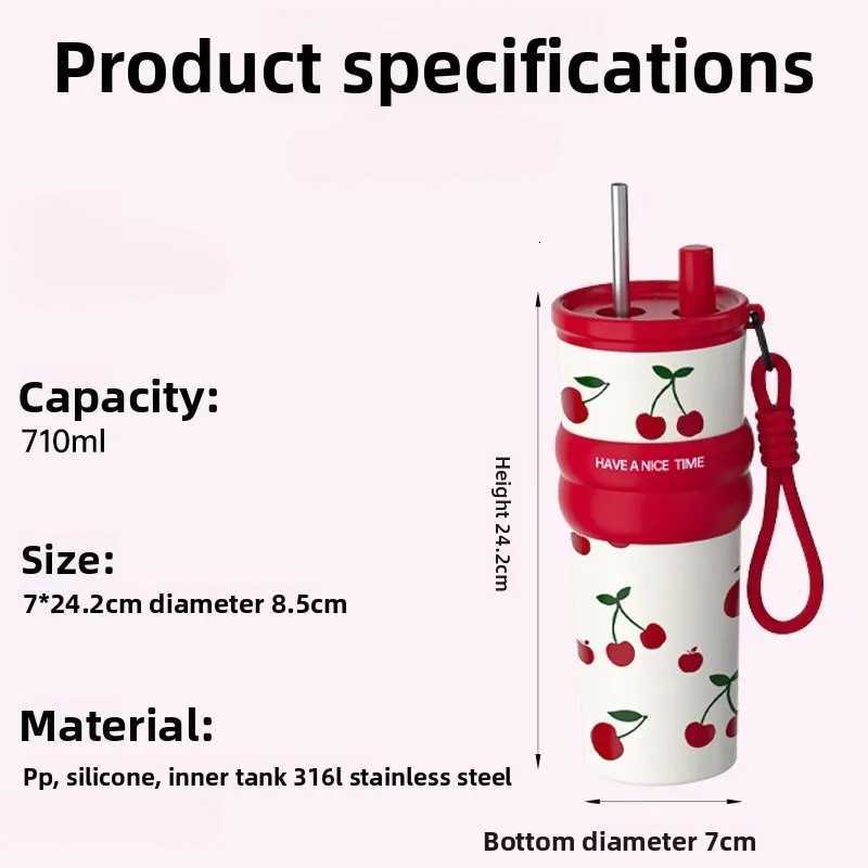 710ml Large Capacity Effective Heat and Cold Retention EcoFriendly Practical Stainless Steel Large Capacity Y251020