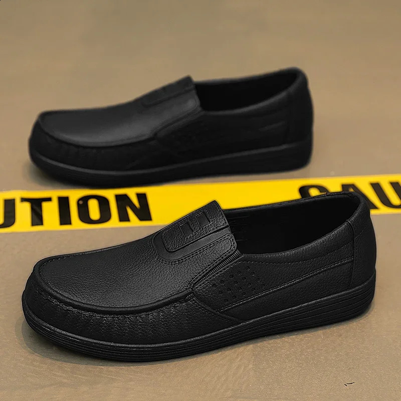 Fashion Breathable Leather Mens Casual Shoes Outdoor Lightweight Man Loafers Comfortable Men Dress Shoes Slip on Driving Shoes 251013