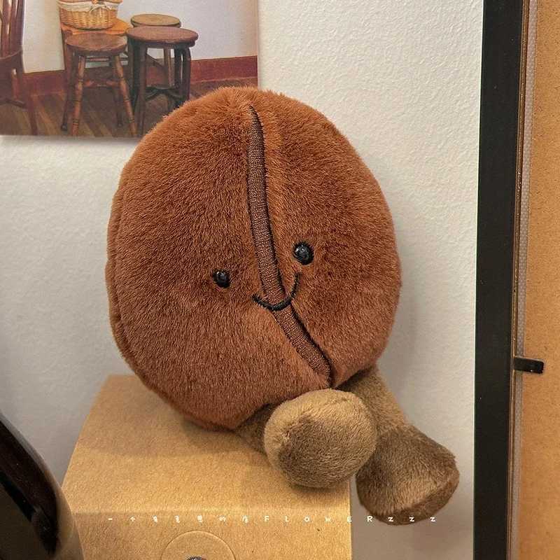 Adorably Coffee Bean Plushies Soft Doll Brown Coffee Food With Foot Plush Toy Funny Home Decor Xmas Gifts Girl J251020