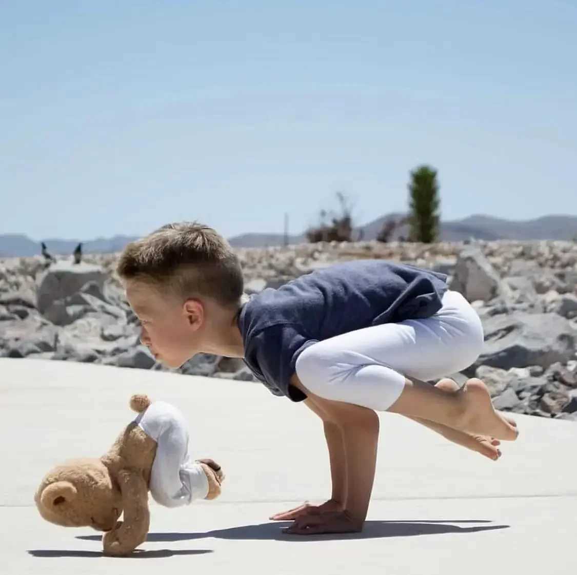 13PCS Cute Ins Yoga Bear Doll Hundreds of Shape Plush Doll Childrens Plush Toys Sleeping Doll Creative Joints Adjustable Bear J251020