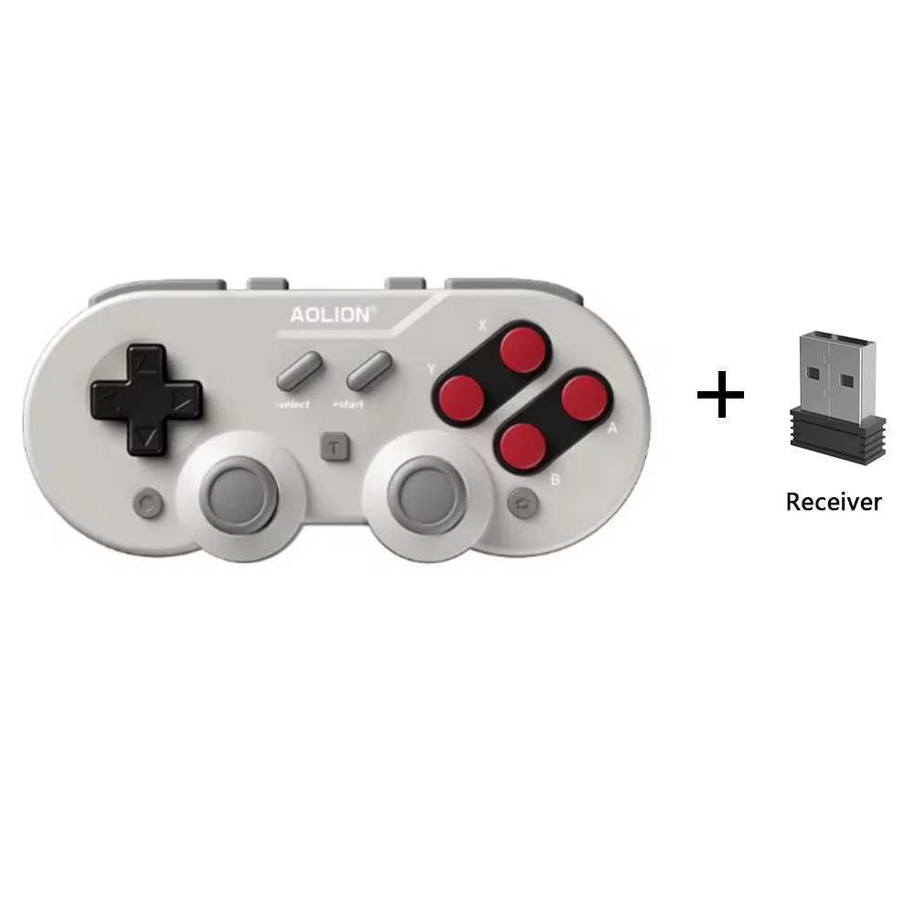 Aolion Q10 Wireless Retro Mini Game Controller Joypad Hall Effect Joystick For Nintend Switch Gamepad For PC Windows For Switch J251120