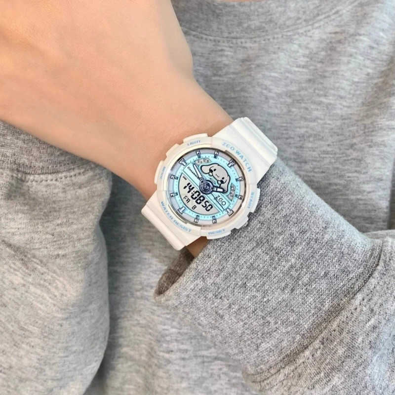 Sanrio Zgo Sanrio Student Watch For Girls Junior High High School Yugui Dog Design Sports Waterproof Multifunction Digital Timepie L251020