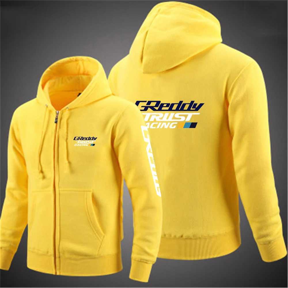 2025 Spring Autumn Mens GReddy Turbo Systems Print Solid Color Pullover Hoodies Leisure Coat High Street Fashion Jacket W251020