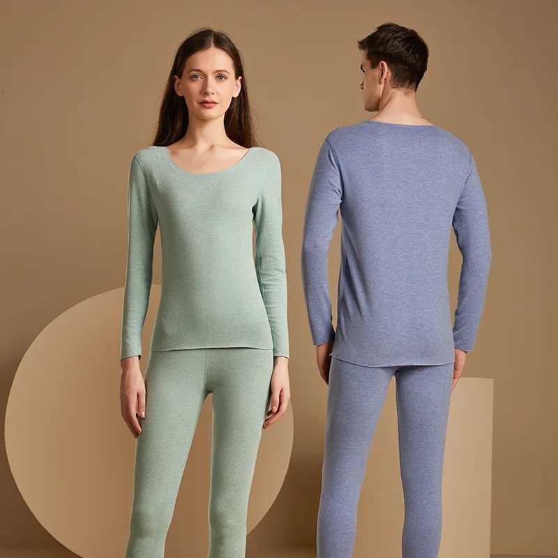 Womens Thermal Underwear Set Woman 2 Pieces Thermal Clothing New Seamless Solid Color Warm Long Johns For Woman Winter ClothingT251020