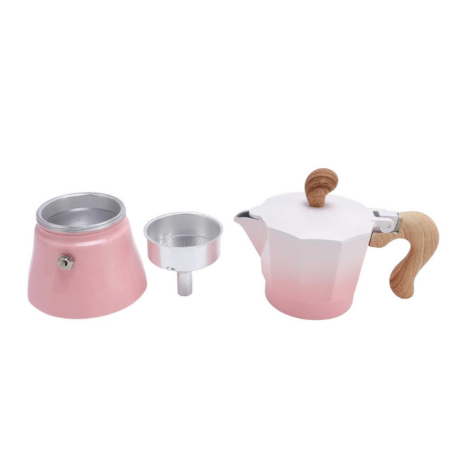 150ml Stovetop Coffee Pot Aluminum Single Valve Italian Coffee Maker for He Kitchen Coffee Making Supplies Y251020