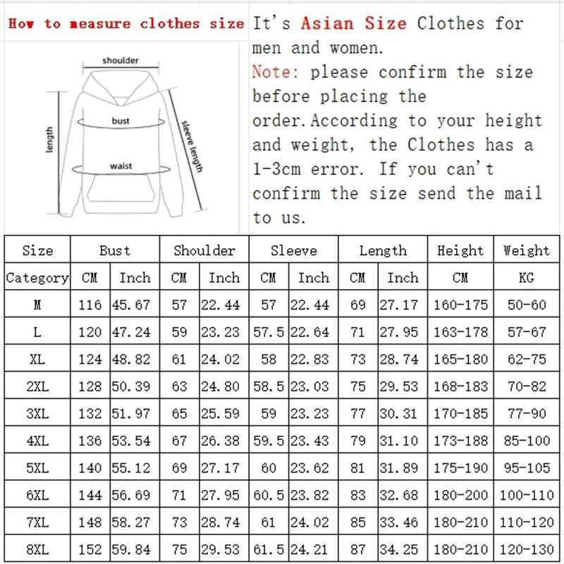 Funny Mens Oversized Hoodie Black 7XL Hoodies with Hat Oversize for Men Anime Print Man Casual Wear Hoody Male Sweatshirt W251020