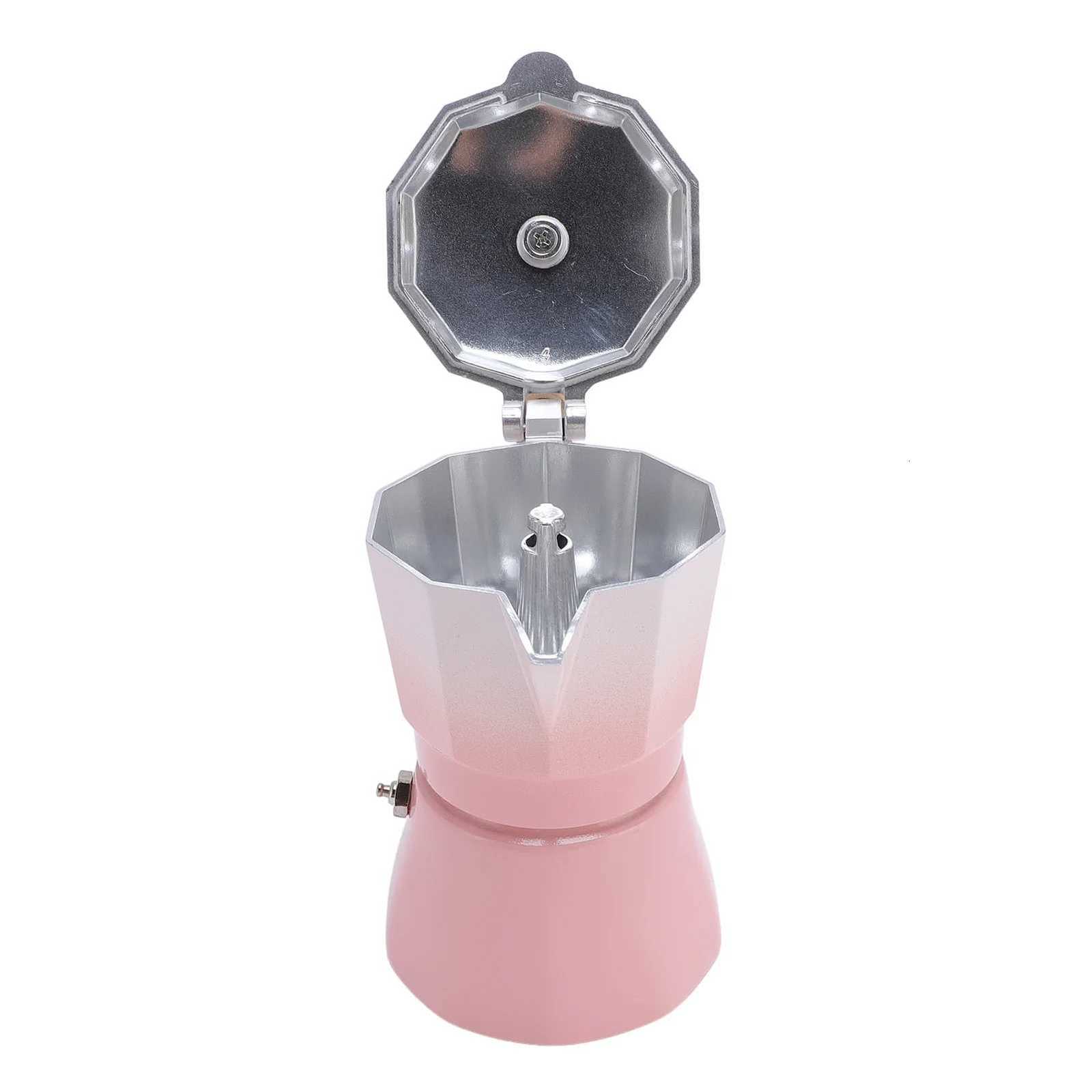 150ml Stovetop Coffee Pot Aluminum Single Valve Italian Coffee Maker for He Kitchen Coffee Making Supplies Y251020
