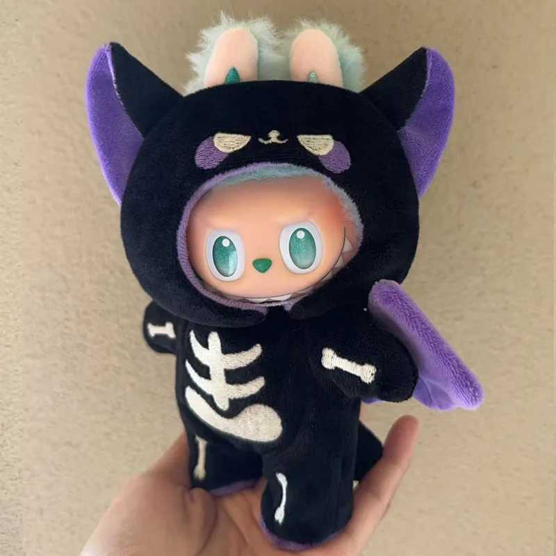 Halloween Clothing Set for Labubu V1 V3 Stand Dolls Skeleton Demon Costume Accessories for 1517cm Figures J251020