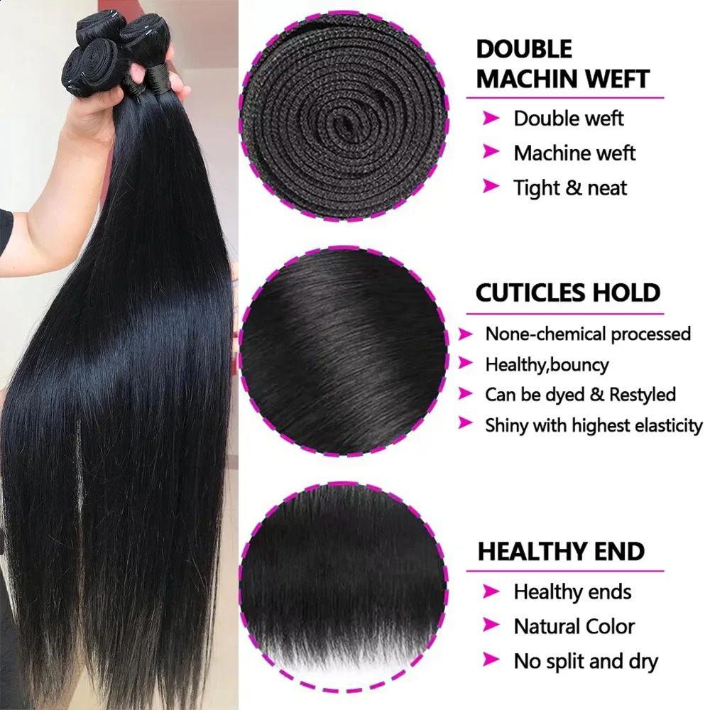 12A Straight Human Hair Bundles 100 Human Hair 32 Inch Bundles Human Hair Extensions Burmese Raw Bundles 35 Days Delivery 251018