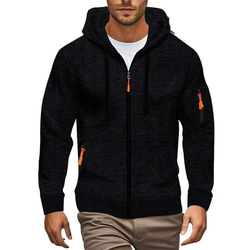 Animal Game Mens Zipper Hooded Jackets Long Sleeve Mens Sweatshirts Casual Coats Solid Warm Work Coats Sport Hoodie Streetwear W251020