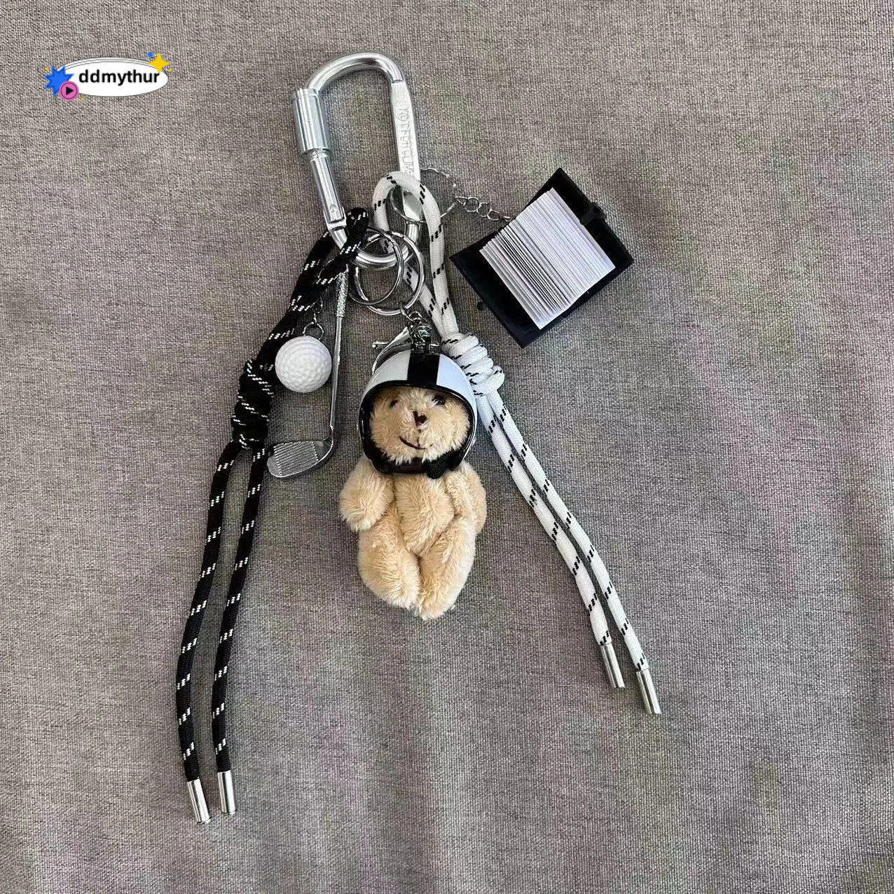 Dachshund Plush Charm - Designer Style Bag Accessory, Keychain, Car Lanyard, Baseball Decoration ddmythur