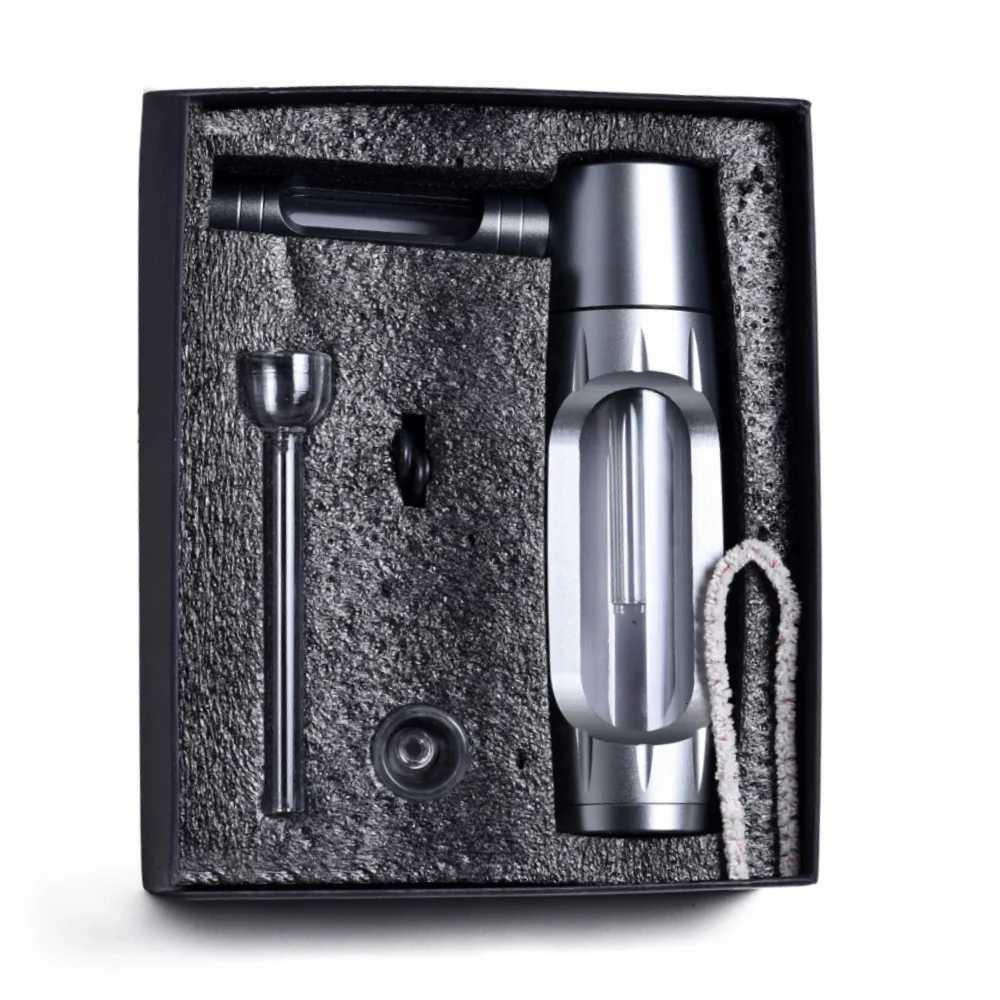 Portable 591 Water Tobacco Smoking Pipe Aluminum AlloyGlass Hookah Shisha Filter Pipes Hose Cigarette Holder for Man Gift Y251020