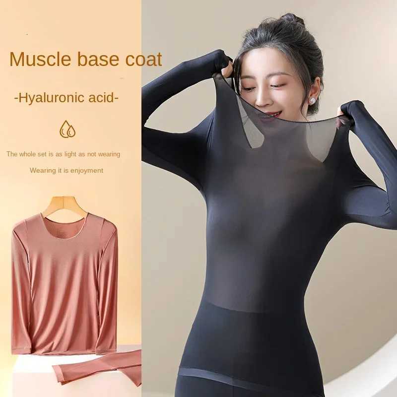 Womens Thermal Underwear Autumn Winter Bottoming Shirt Longsleeved Tshirt Thin Thermal Top Second Womens Thermal Skin LXLT251020