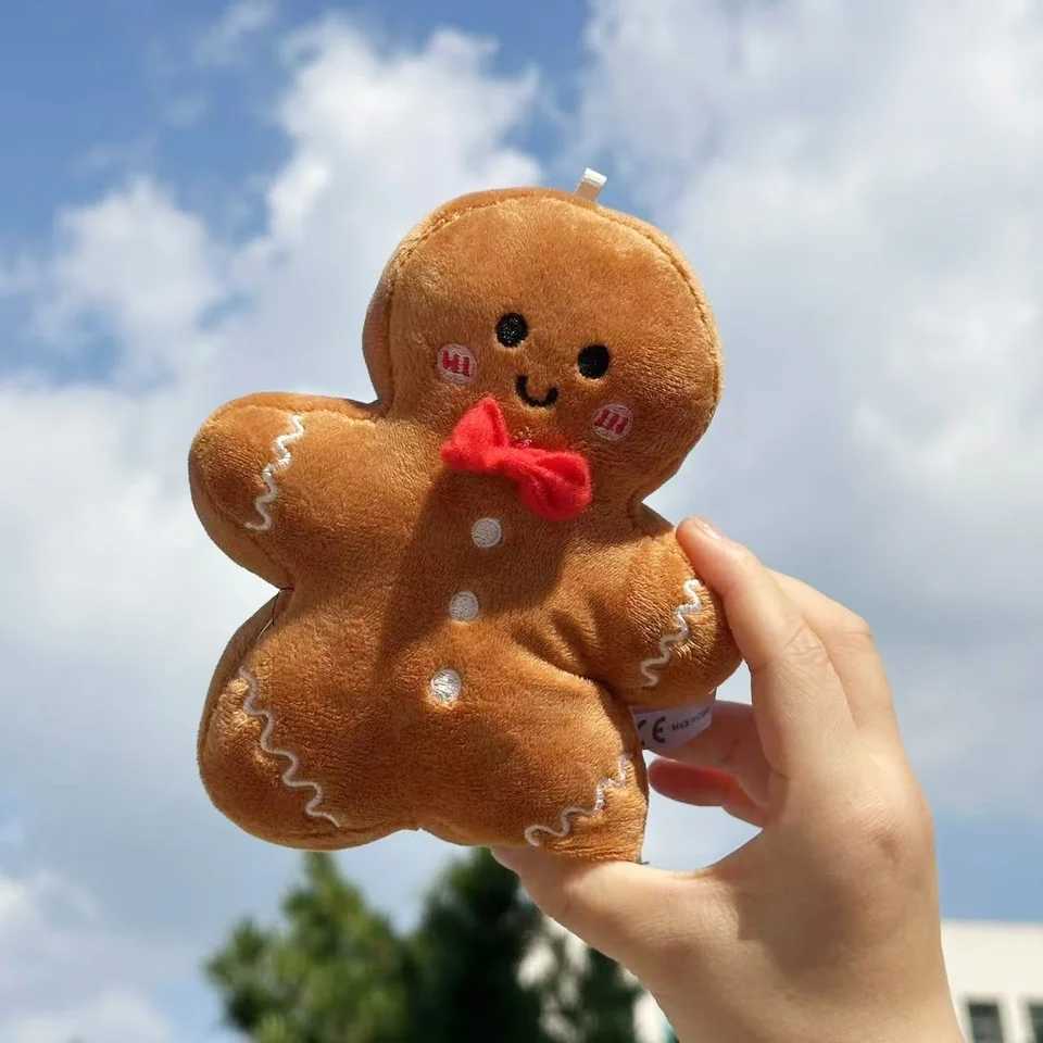 17cm Cute Christmas Gingerbread Man Plush Toy Chocolate Cookie Doll Christmas Tree Decor Xmas Pendant Christmas Gifts For Kids J251020