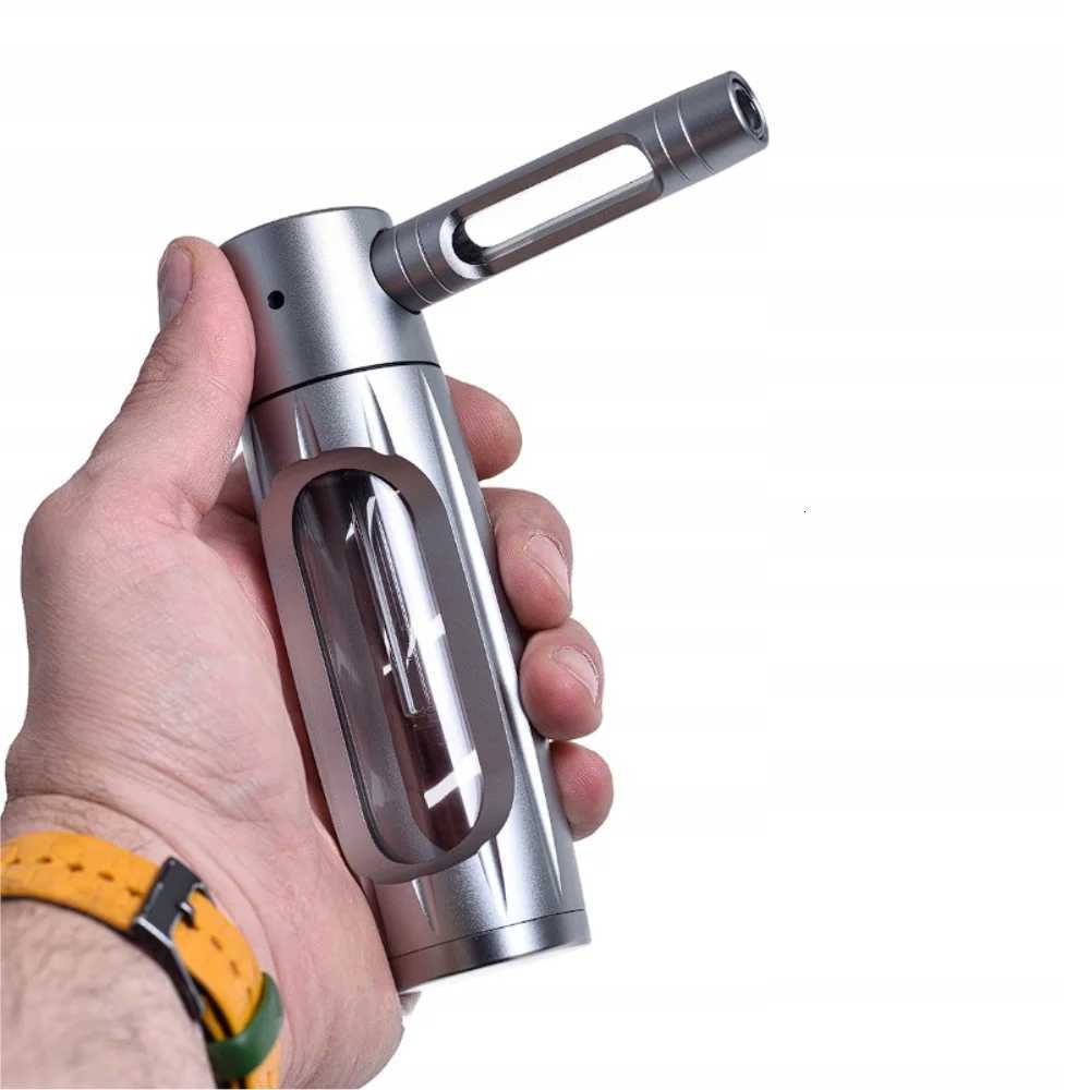 Portable 591 Water Tobacco Smoking Pipe Aluminum AlloyGlass Hookah Shisha Filter Pipes Hose Cigarette Holder for Man Gift Y251020