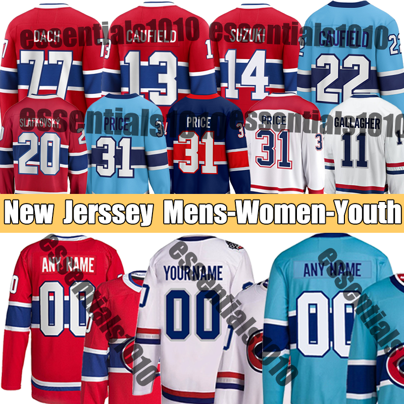#20 Juraj Slafkovsky Patrick Roy Jerseys Montreals Hockey Jersey Canadienss Jersey #13 Cole Caufield #48 Lane Hutson #14 Nick Suzuki #93 Ivan Demidov Jersey