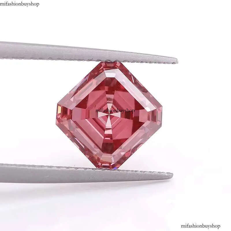 Asscher Cut 4.03carat Hpht Cvd Fancy Pink Lab Grown Loose Dias Synthetic Dia Factory Wholesale