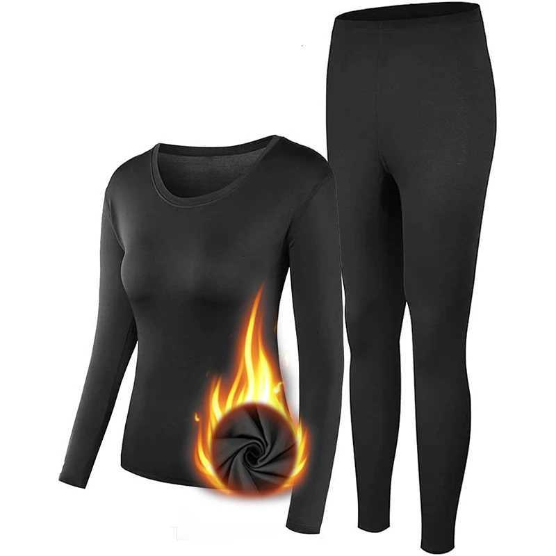 New MultiColor Thermal Underwear for Womens Long Johns UltraSoft Base Layer Cold Weather Keep Warm Suits Set 2 pack Top BottomT251020