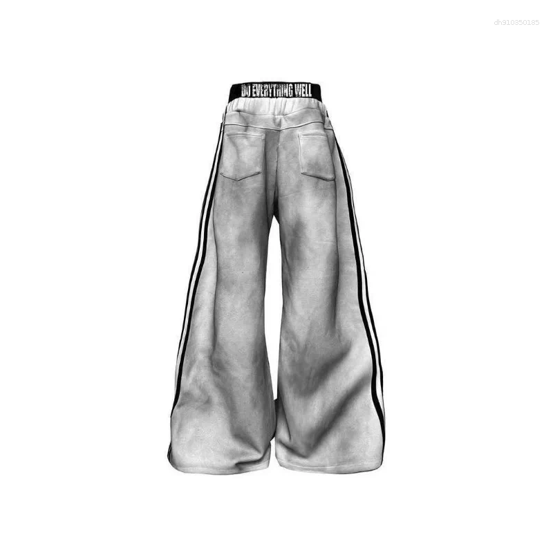 Designer Men's Jackets Goth Harajuku Skull Letter Print Striped Long Sleeve Oversized Retro Dark Style Men Y2k Skateboard Basketball Sport Pants 