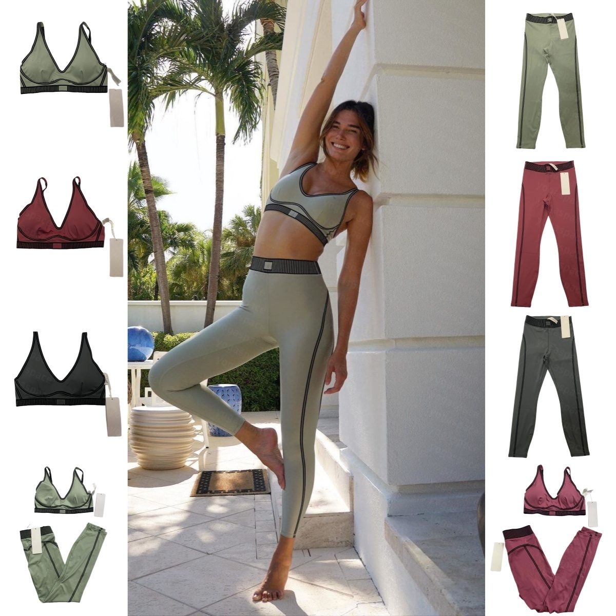 NEW TOP Yoga Set Women Two Pieces Gym Tracksuits Bra Fiess Shorts Comfortable Pants Workout Sports Clothes aloliness women clothes bra suit