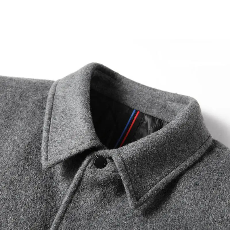 Winter 40 Wool Men Thick Coats Turn Down Collar Male Fashion Wool Blend Coats Superior Outerwear Jacket Trench M4Xl Size 251028