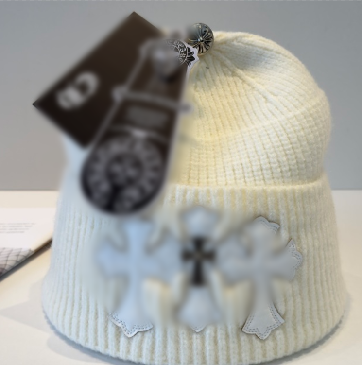 Chrome hats, women's knitted hats, outdoor warm hats, stretch cashmere hats, men's ski ear protection hats