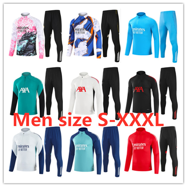 25 26 S-XXXL SAKA MBAPPE soccer tracksuit training suit 2025 2026 BELLINGHAM RODRYGO TRENT football tracksuit Survetement Foot chandal